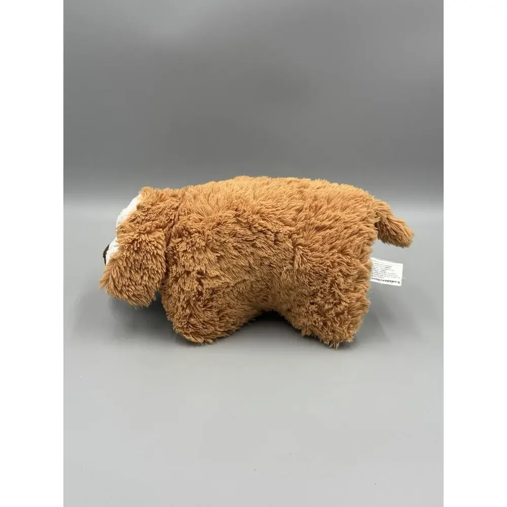 Sears Puppy Dog Brown Tan White Pillow Plush 11 Inch Stuffed Animal